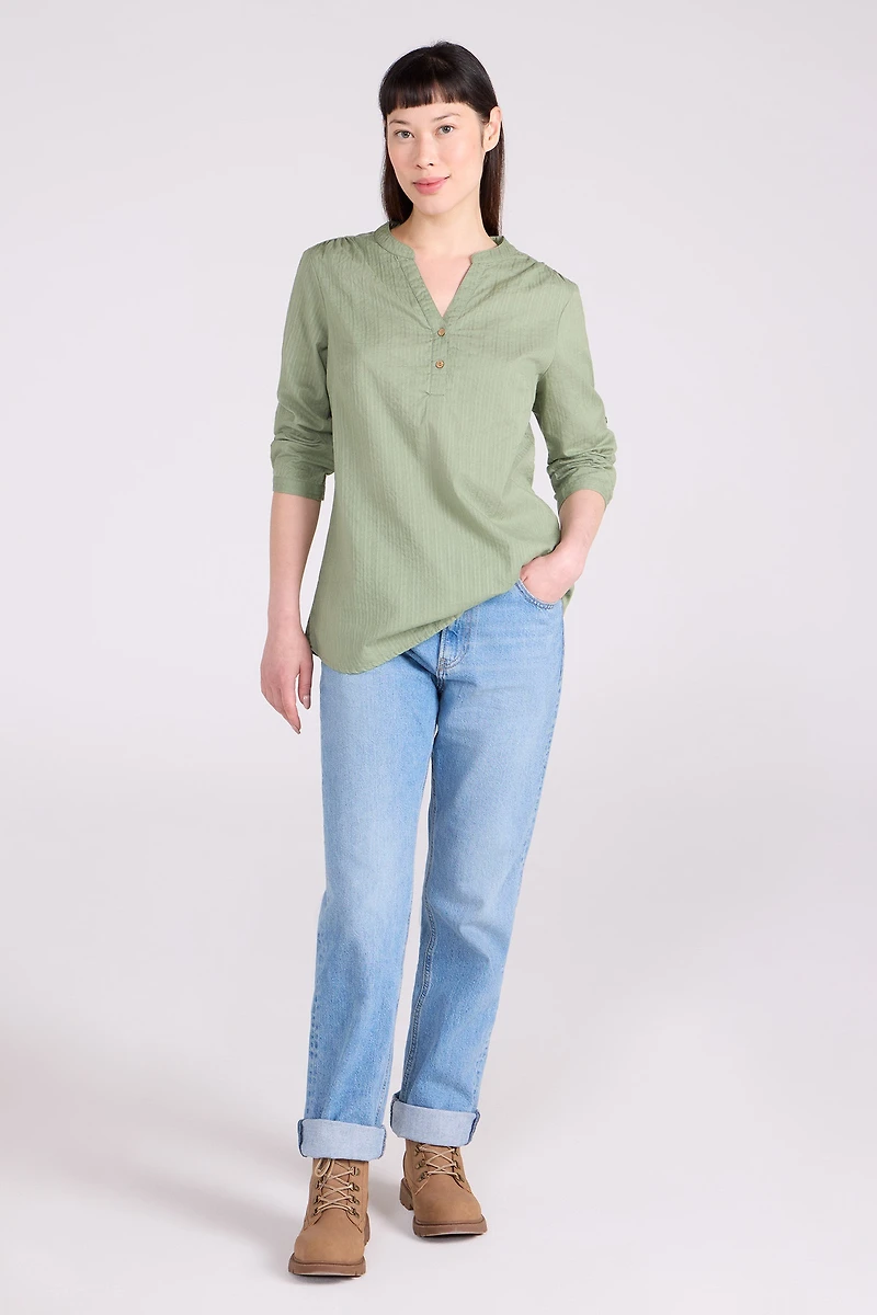 Petra Womens Relaxed Fit 3/4 Sleeve Shirt