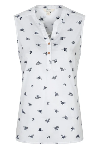 Petra Womens Printed Sleeveless Shirt