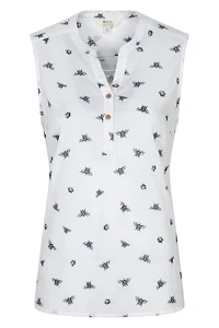 Petra Womens Printed Sleeveless Shirt