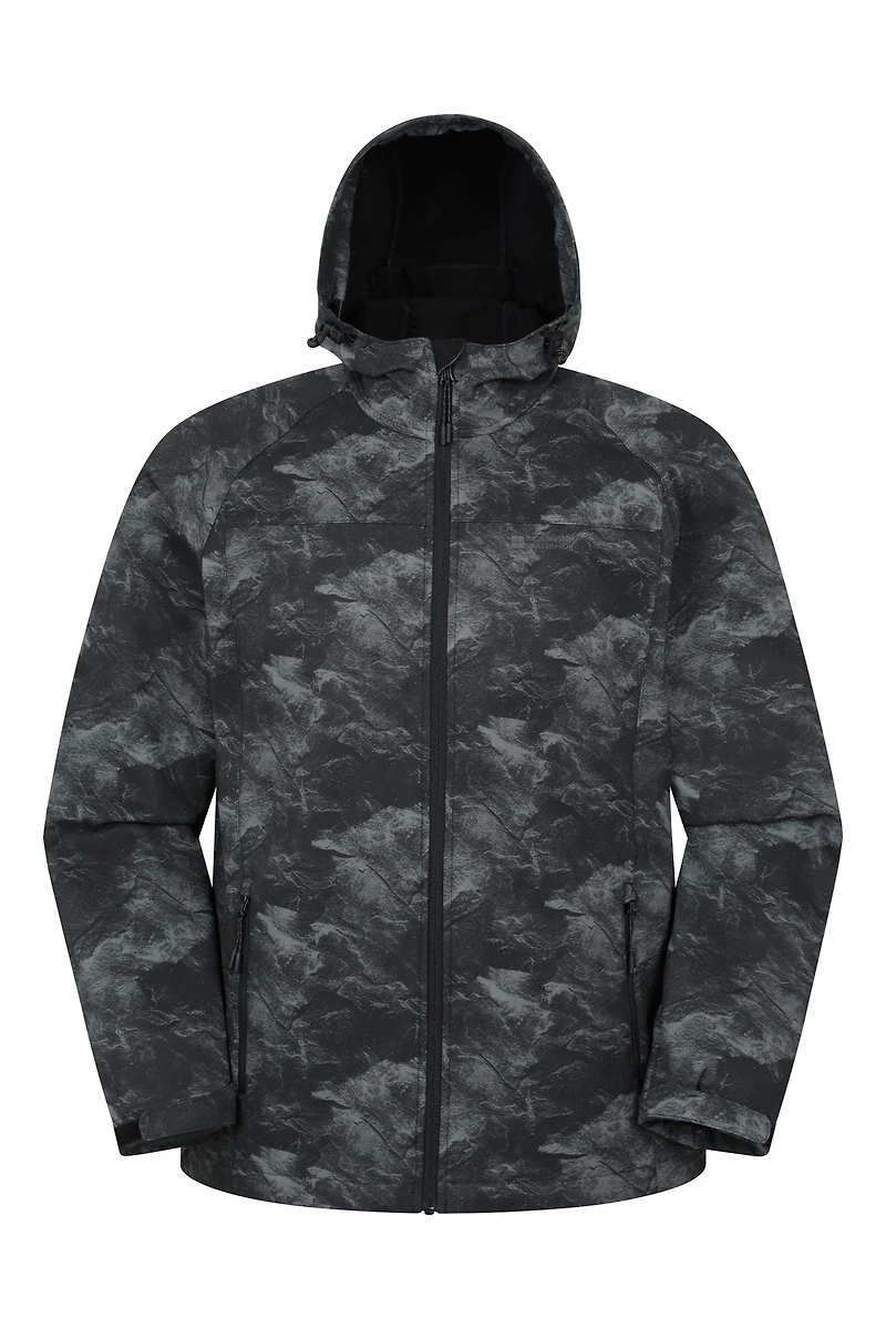 Exodus Printed Mens Showerproof Softshell Jacket