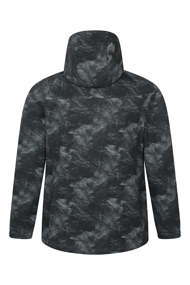 Exodus Printed Mens Showerproof Softshell Jacket