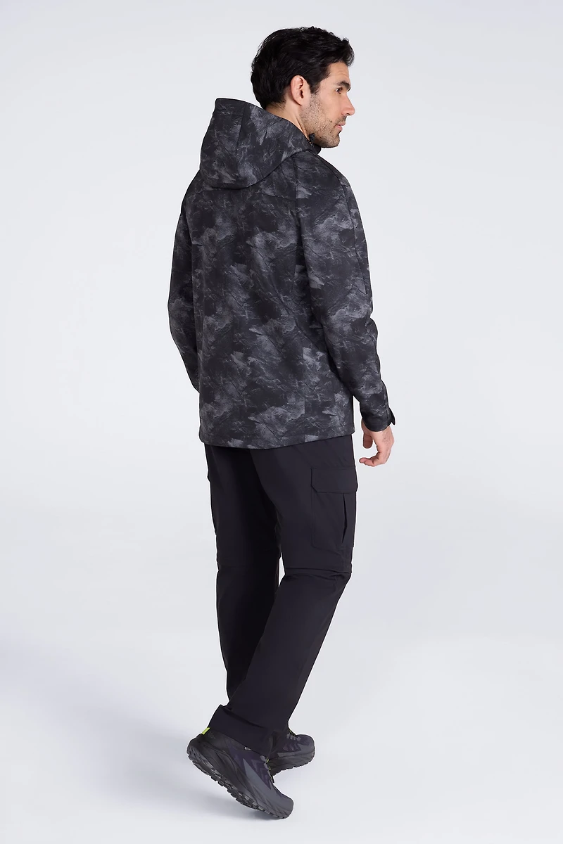 Exodus Printed Mens Showerproof Softshell Jacket