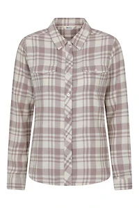 Willow Womens Brushed Flannel Slim-Fit Shirt