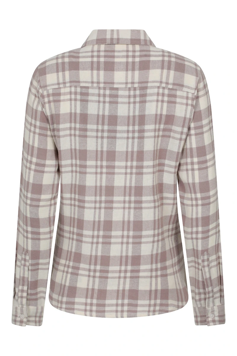 Willow Womens Brushed Flannel Slim-Fit Shirt
