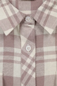 Willow Womens Brushed Flannel Slim-Fit Shirt