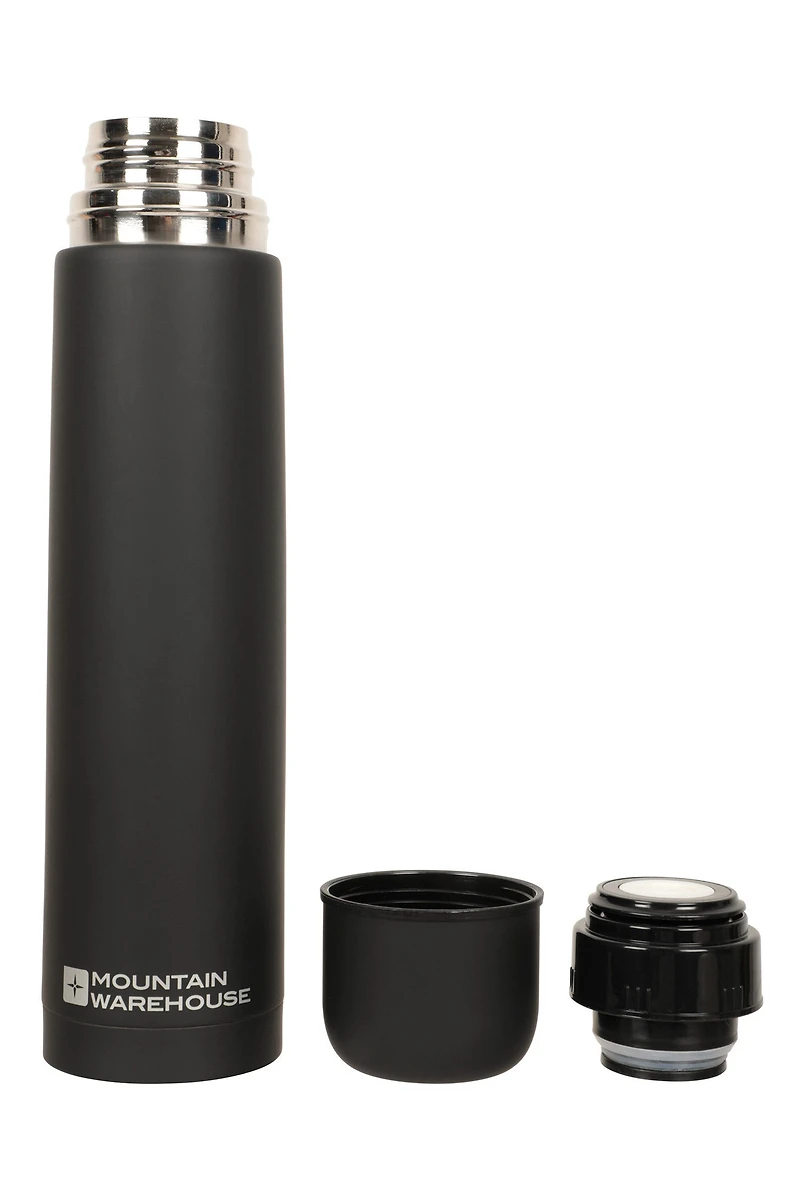 Double Walled Rubber Finish Flask