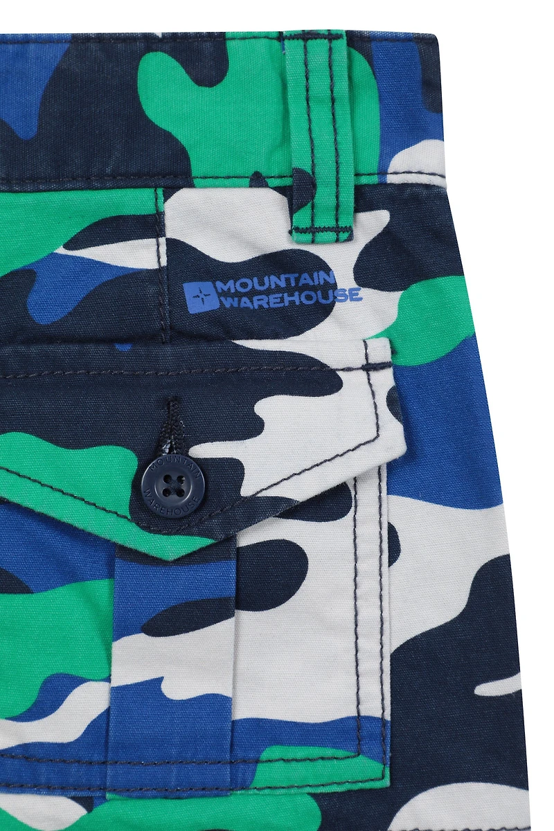 Camo Cargo Kids Shorts