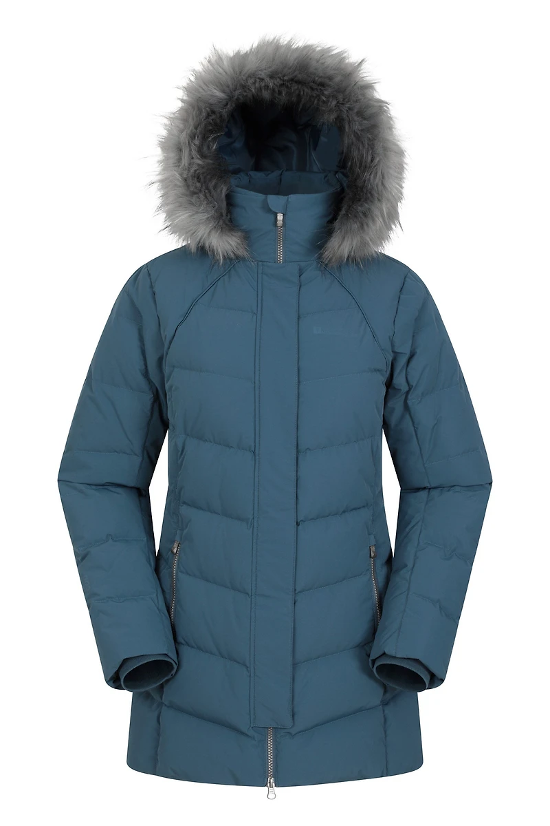 Isla II Womens Long Down Jacket