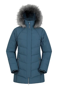 Isla II Womens Long Down Jacket