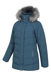 Isla II Womens Long Down Jacket