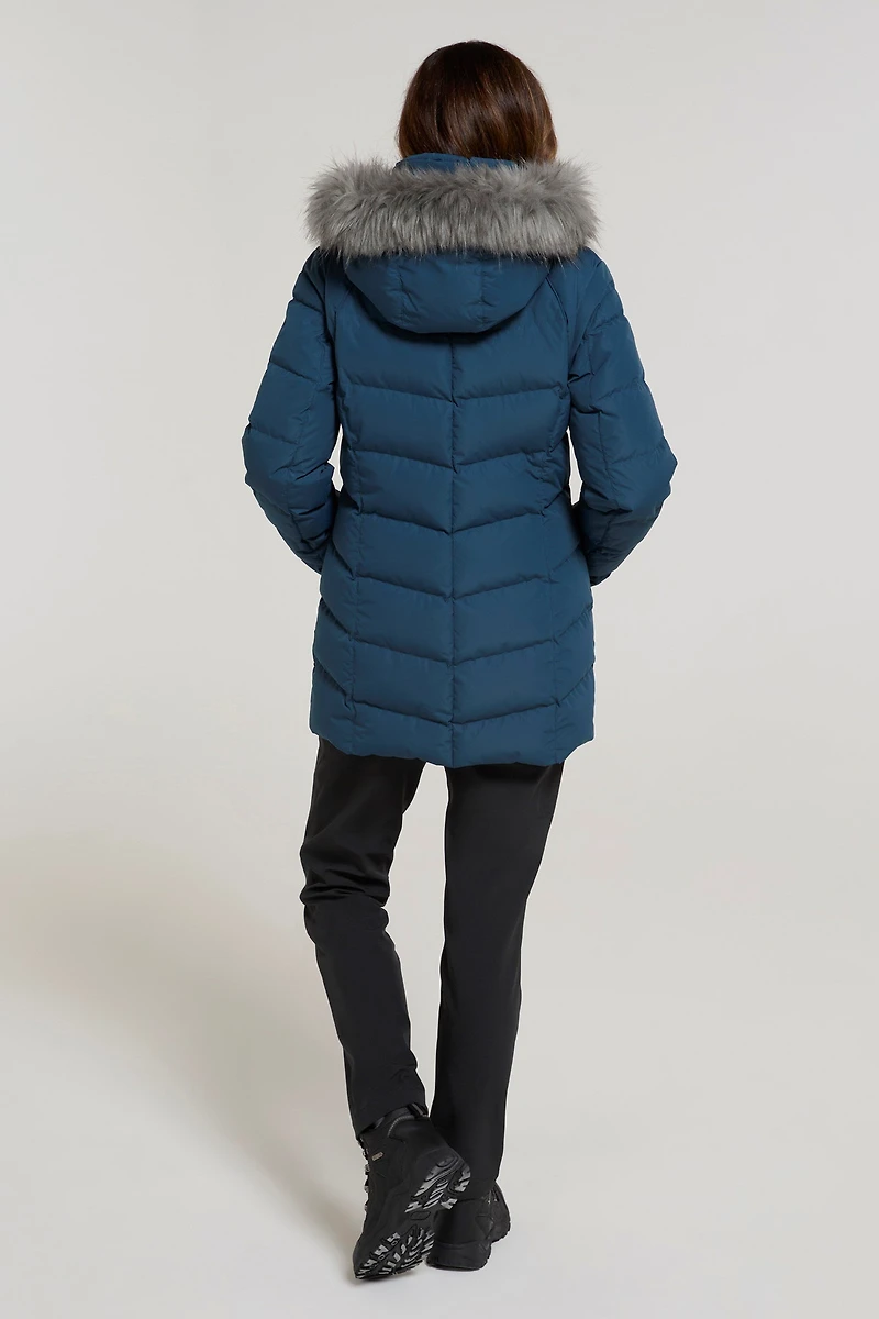 Isla II Womens Long Down Jacket