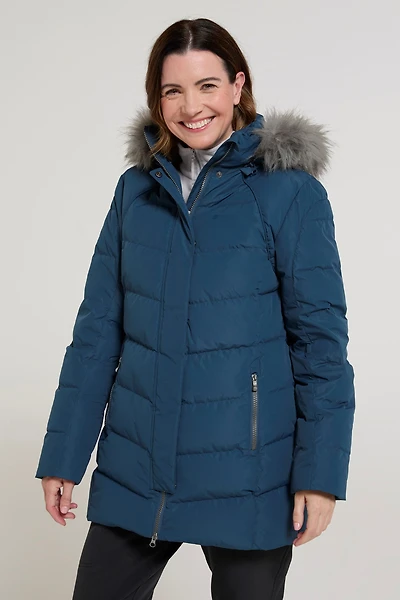 Isla II Womens Long Down Jacket