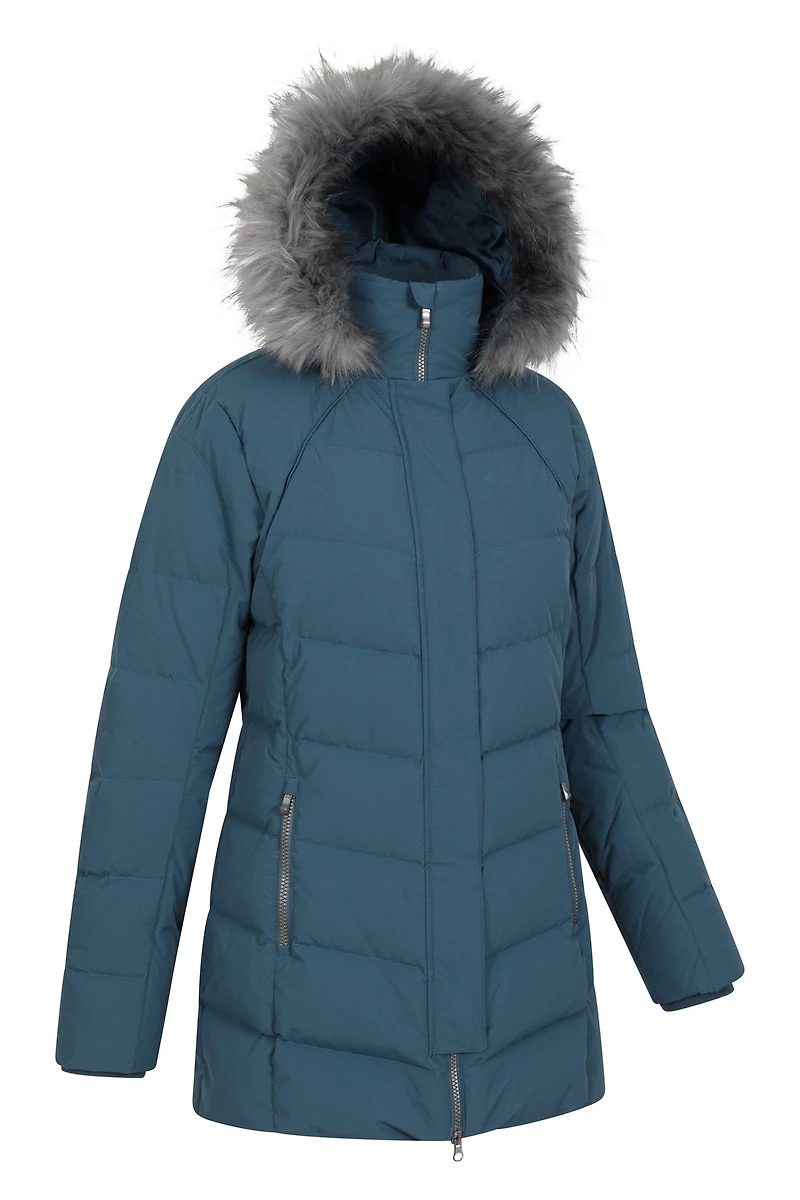 Isla II Womens Long Down Jacket