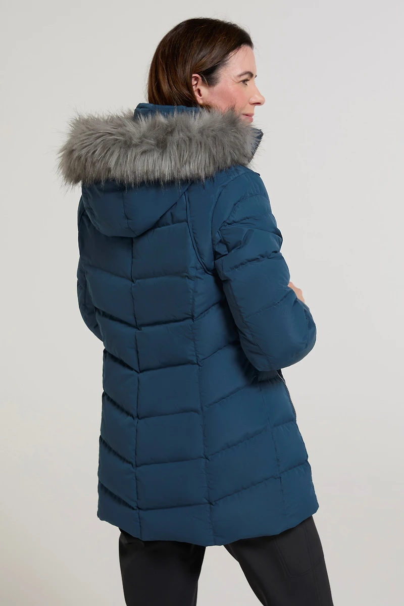 Isla II Womens Long Down Jacket