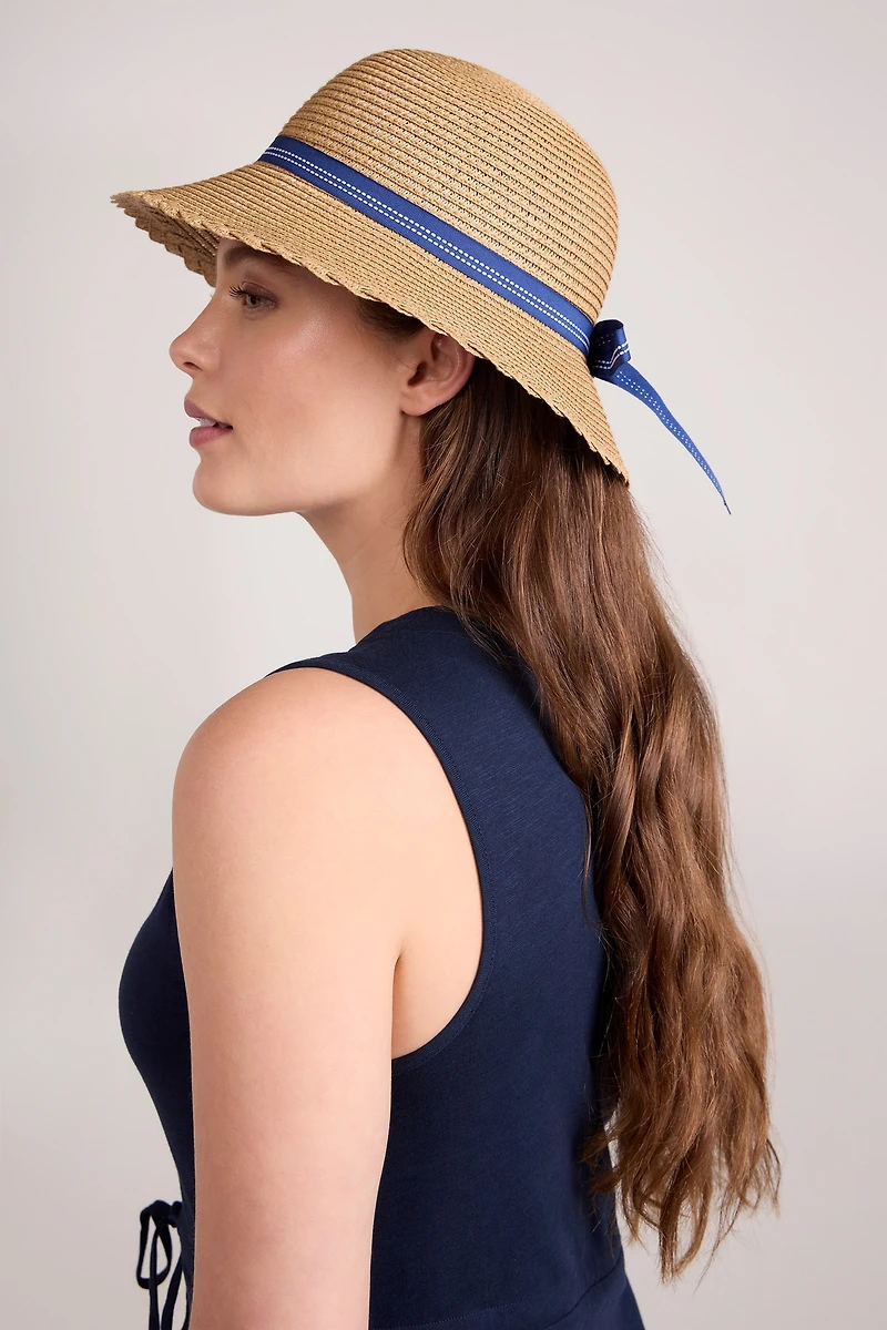 Gardening Womens Straw Sun Hat with Bow