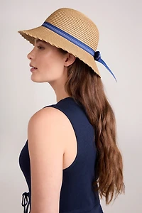 Gardening Womens Straw Sun Hat with Bow