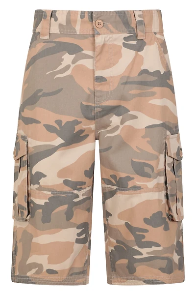 Mens Camo Cargo Shorts