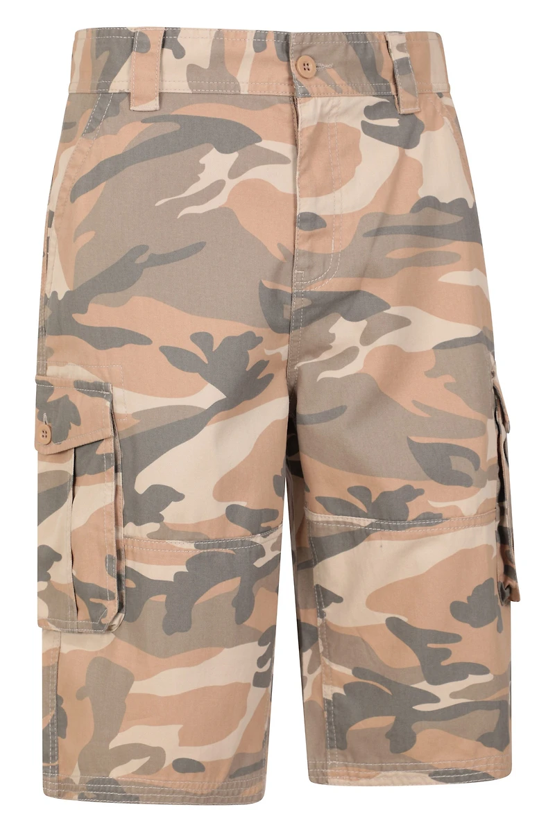 Mens Camo Cargo Shorts