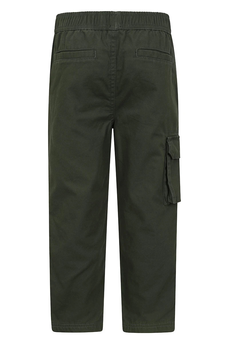 Pull Up Kids Jersey Lined Cargo Pants
