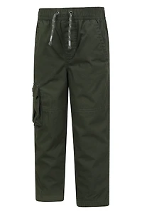 Pull Up Kids Jersey Lined Cargo Pants