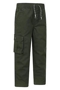Pull Up Kids Jersey Lined Cargo Pants
