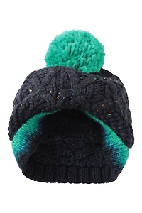 Fur Lined Kids Cable Knitted Beanie