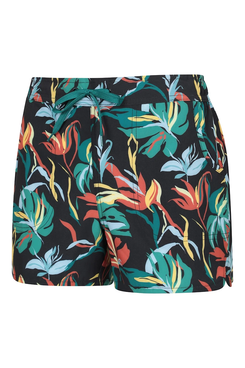 Patterned Womens Stretch Boardshorts - Short