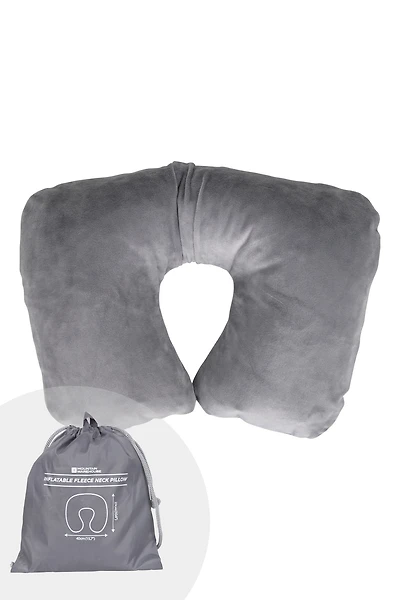 Easy Inflate Fleece Pillow