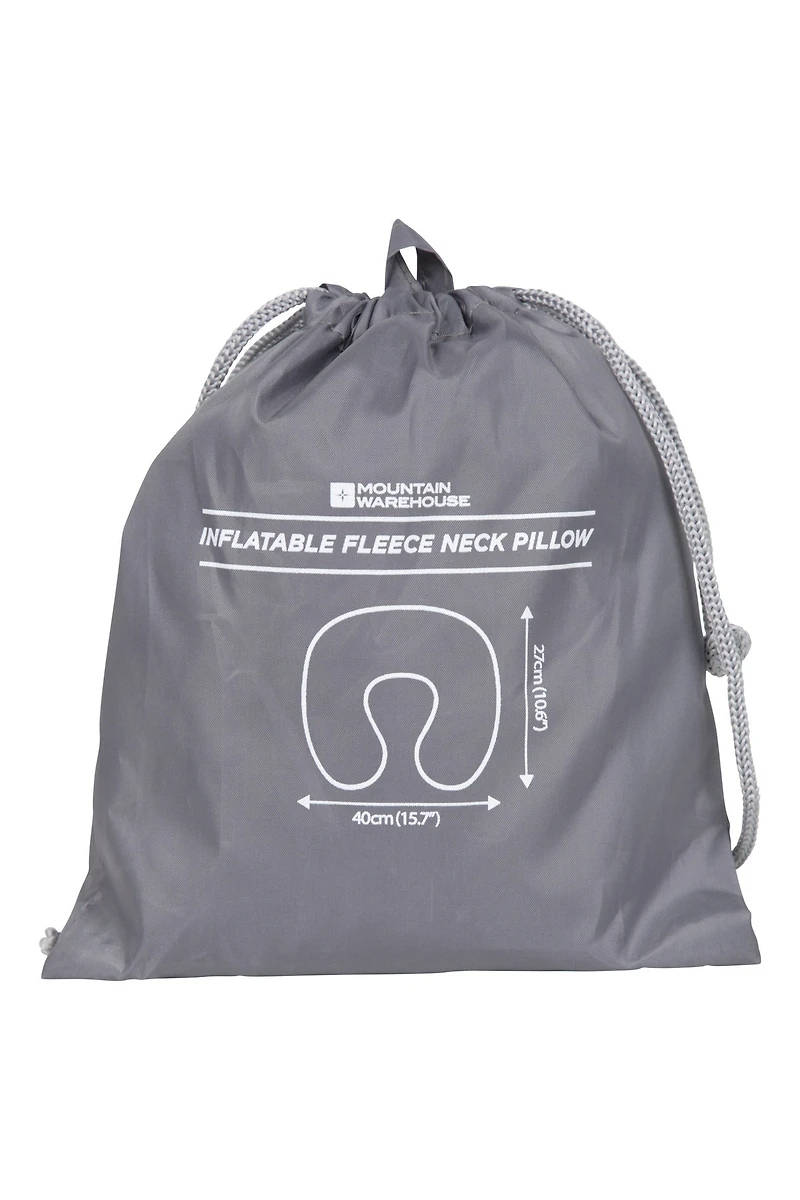 Easy Inflate Fleece Pillow