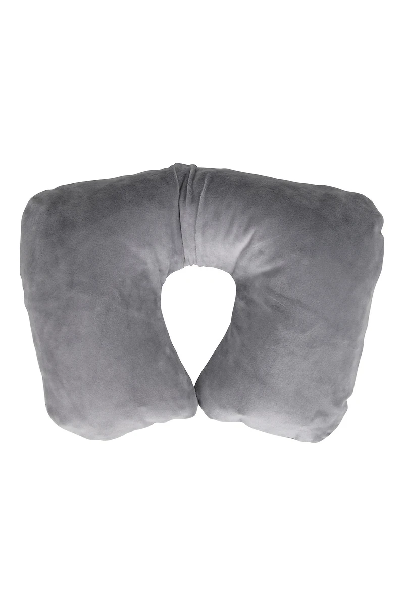 Easy Inflate Fleece Pillow