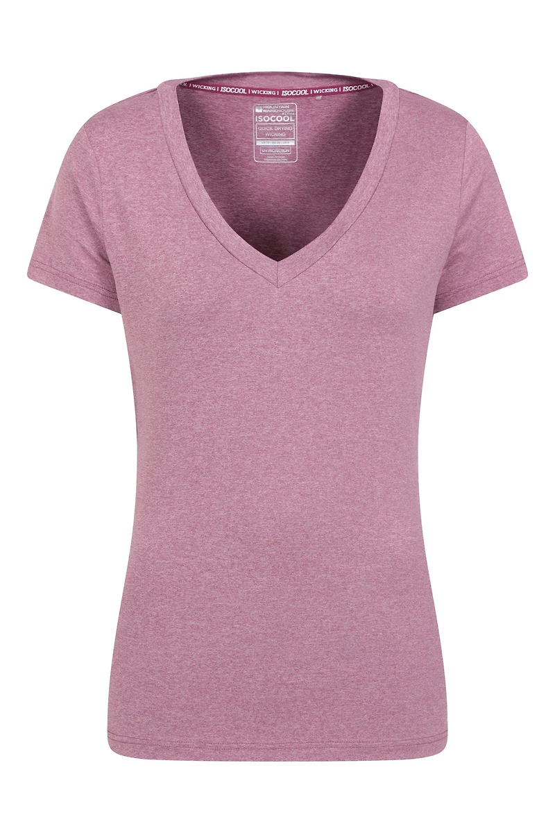 Vitality V Neck Womens Tee