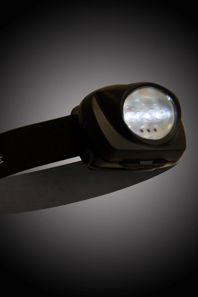 4 Red & 1 White LED Headlamp