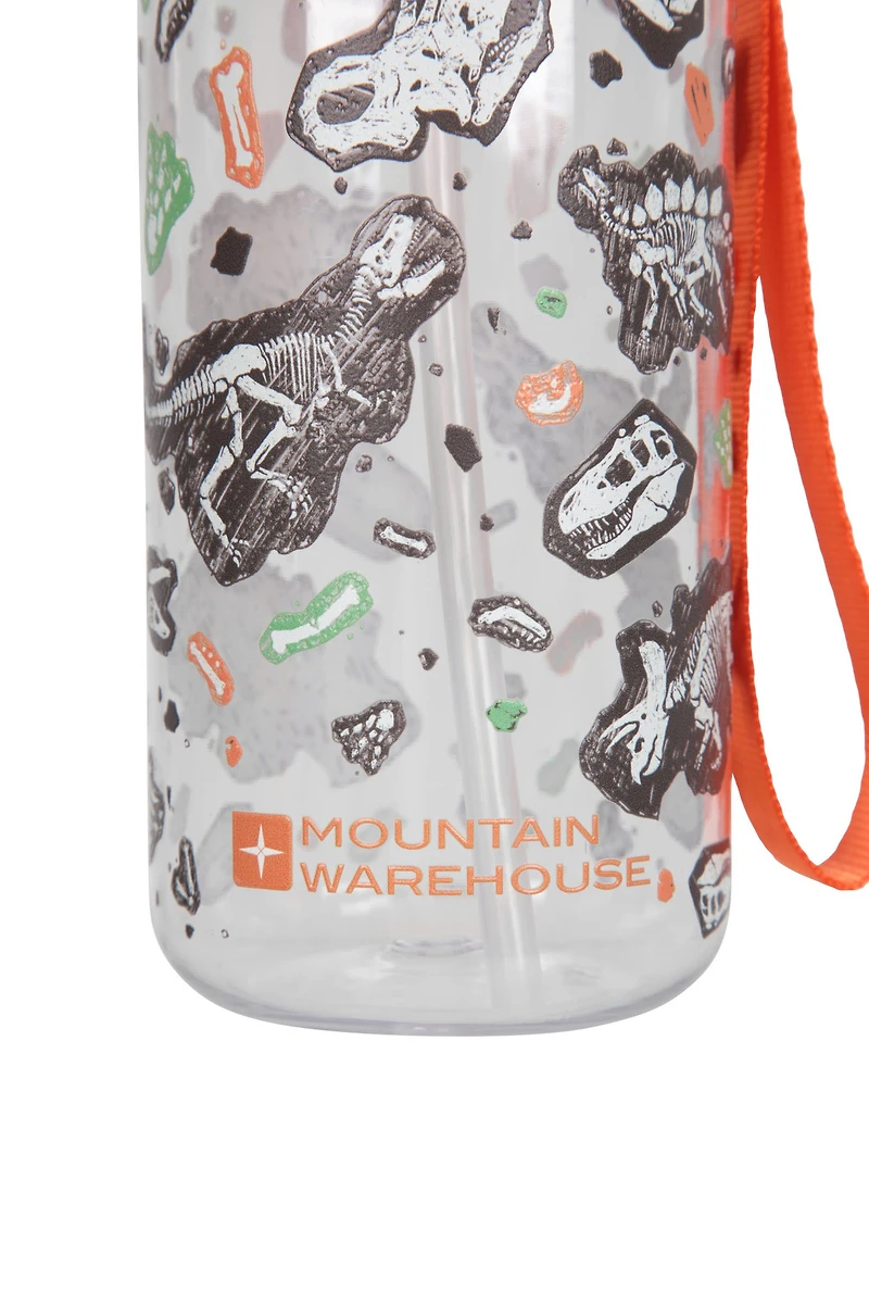 BPA Free Printed Flip Lid Kids Bottle - 12 oz