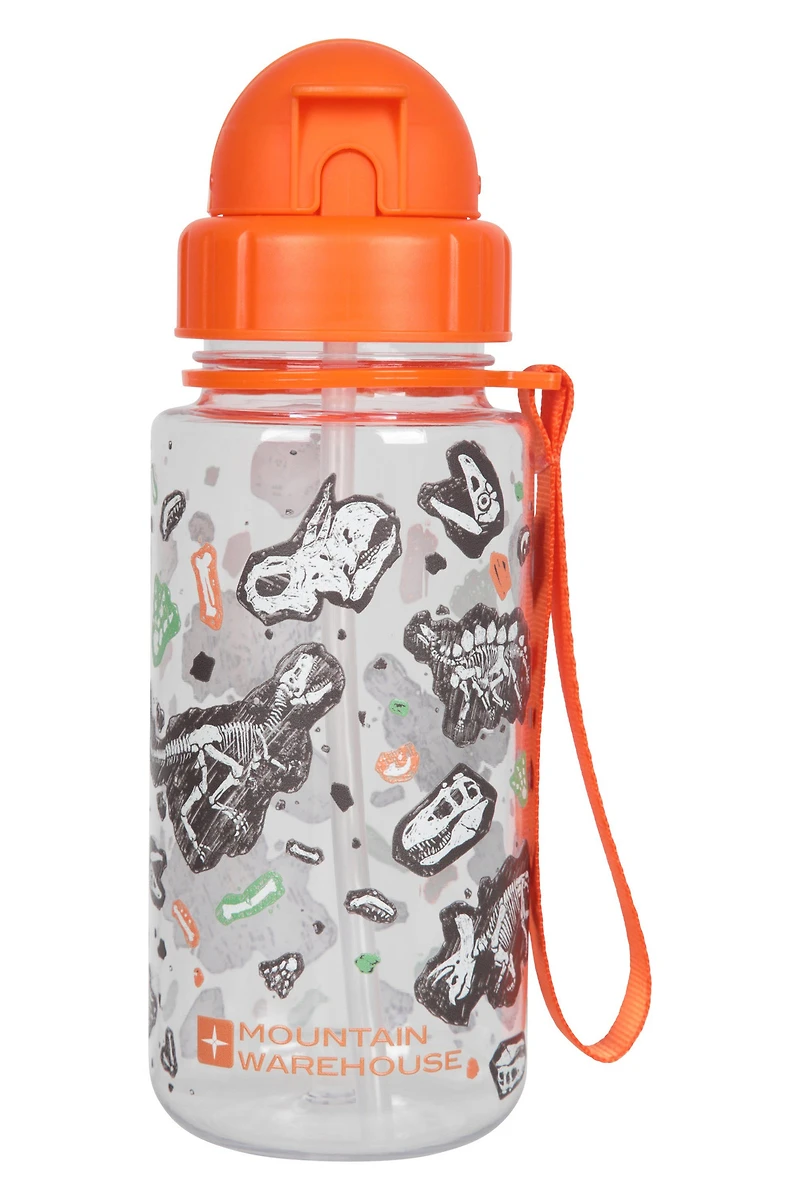BPA Free Printed Flip Lid Kids Bottle - 12 oz