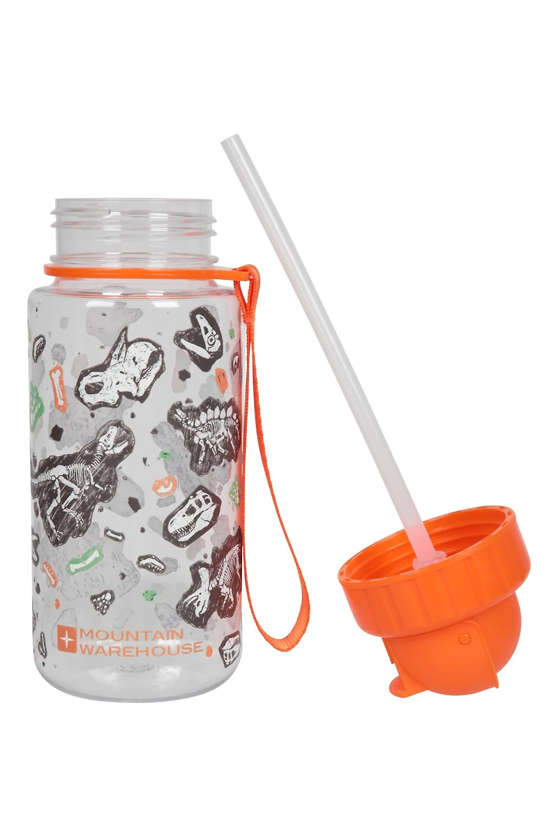 BPA Free Printed Flip Lid Kids Bottle - 12 oz