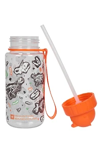 BPA Free Printed Flip Lid Kids Bottle - 12 oz