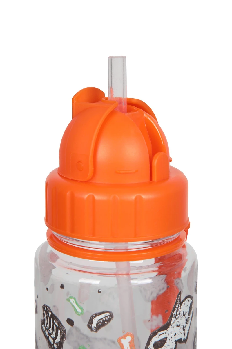 BPA Free Printed Flip Lid Kids Bottle - 12 oz