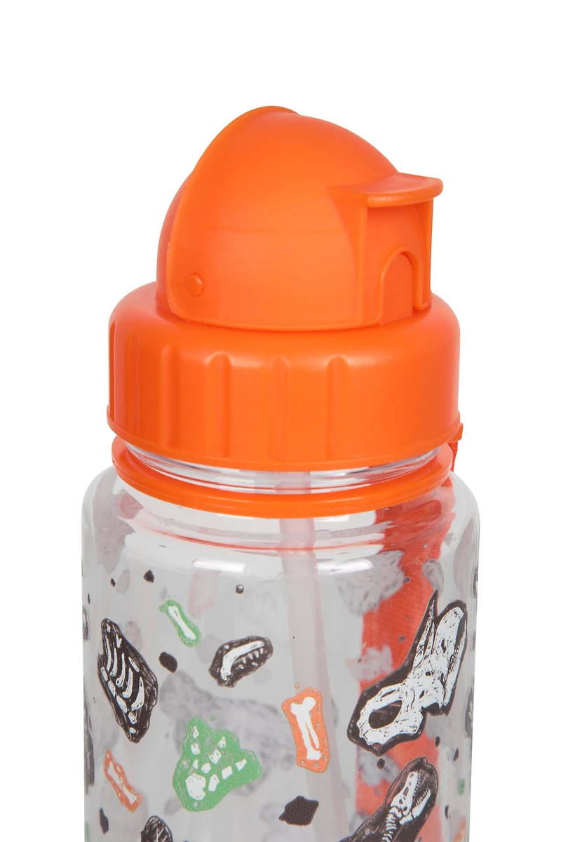 BPA Free Printed Flip Lid Kids Bottle - 12 oz