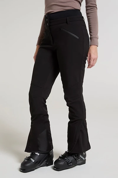 Avalanche Womens High-Waisted Softshell Ski Pants