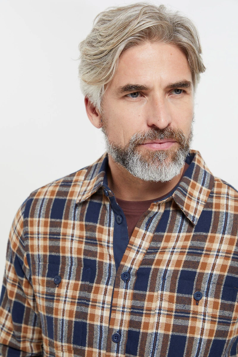 Lumberjack Flannel Long Sleeve Mens Shirt