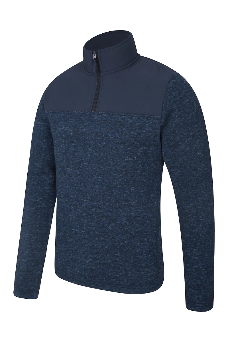 Idris Panel Mens Half-ZipFleece