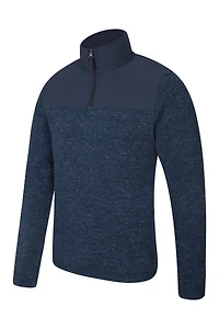 Idris Panel Mens Half-ZipFleece