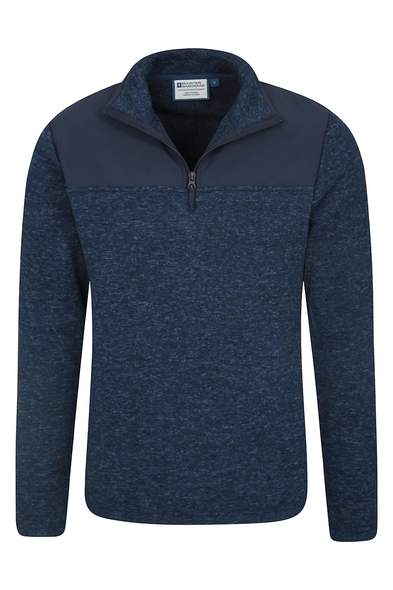Idris Panel Mens Half-ZipFleece