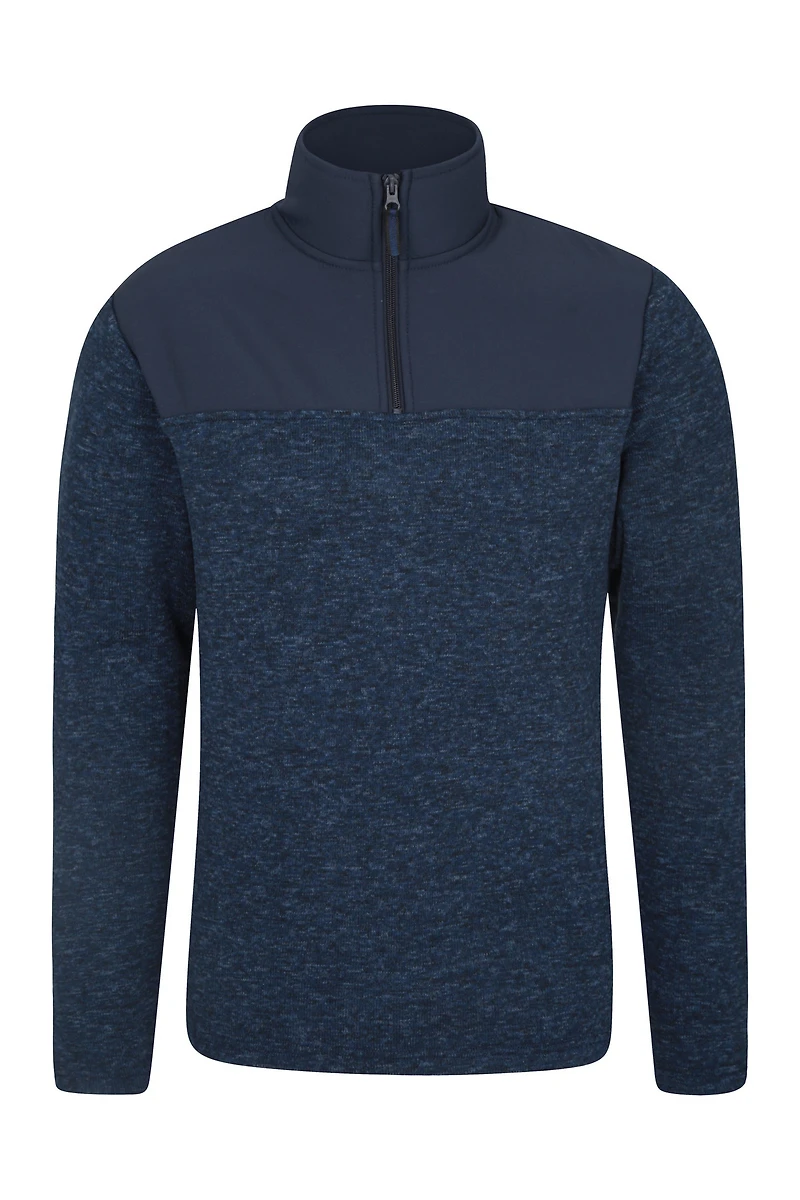 Idris Panel Mens Half-ZipFleece