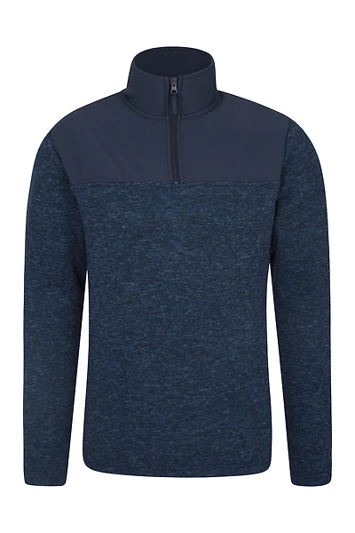 Idris Panel Mens Half-ZipFleece