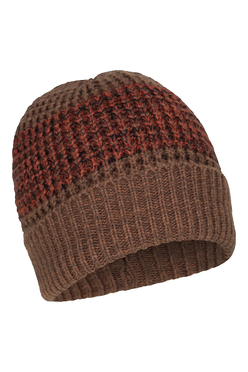 Two-Tone Melange Mens Thermal Beanie