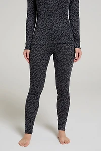 Talus Printed Womens Thermal Leggings