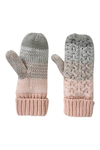 Salzburg Knitted Stripe Womens Mittens