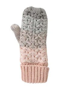 Salzburg Knitted Stripe Womens Mittens