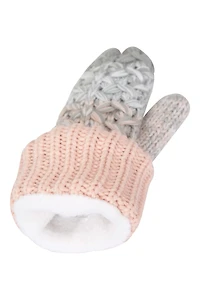 Salzburg Knitted Stripe Womens Mittens